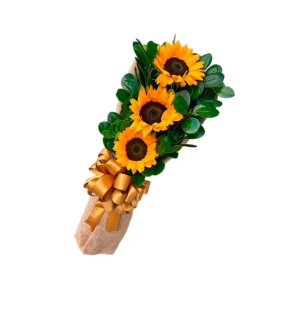 RAMO DE GIRASOLES EN ARPILLERA