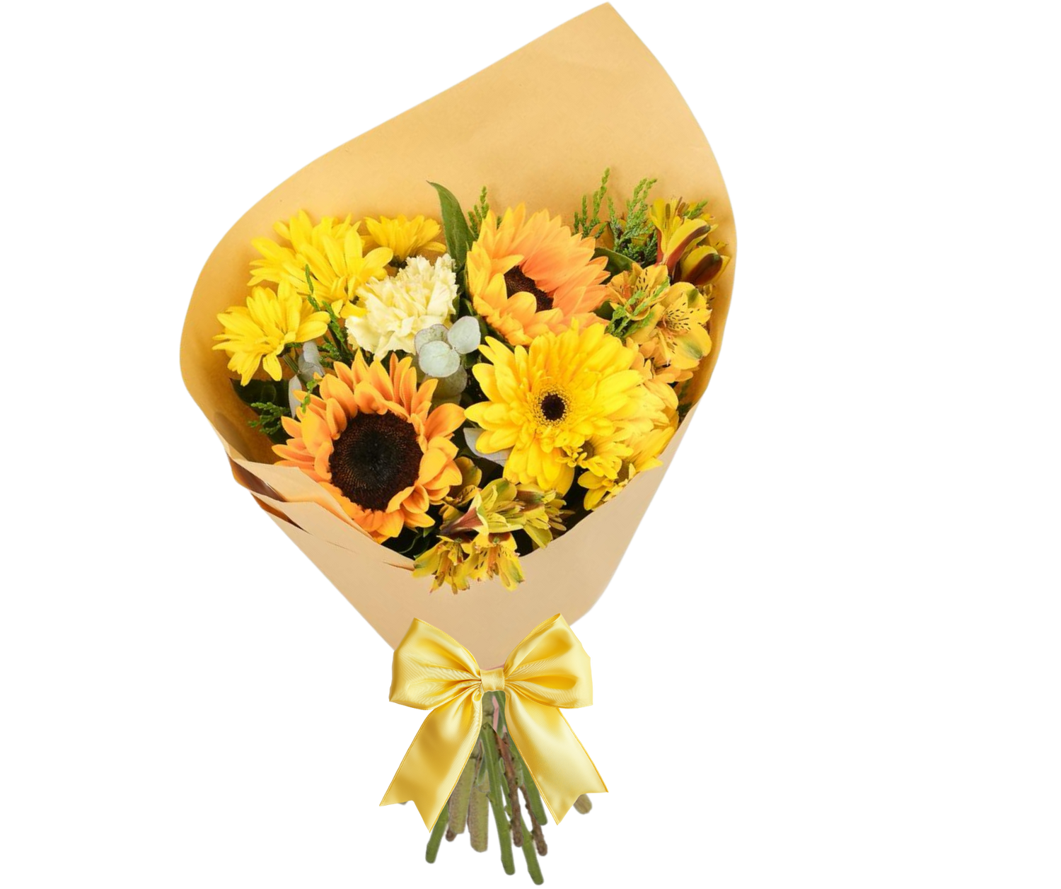 flores amarillas con envió a domicilio