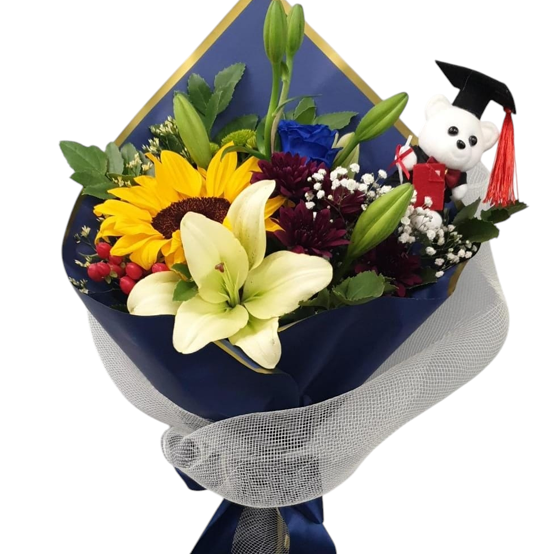 Ramo de flores para graduación