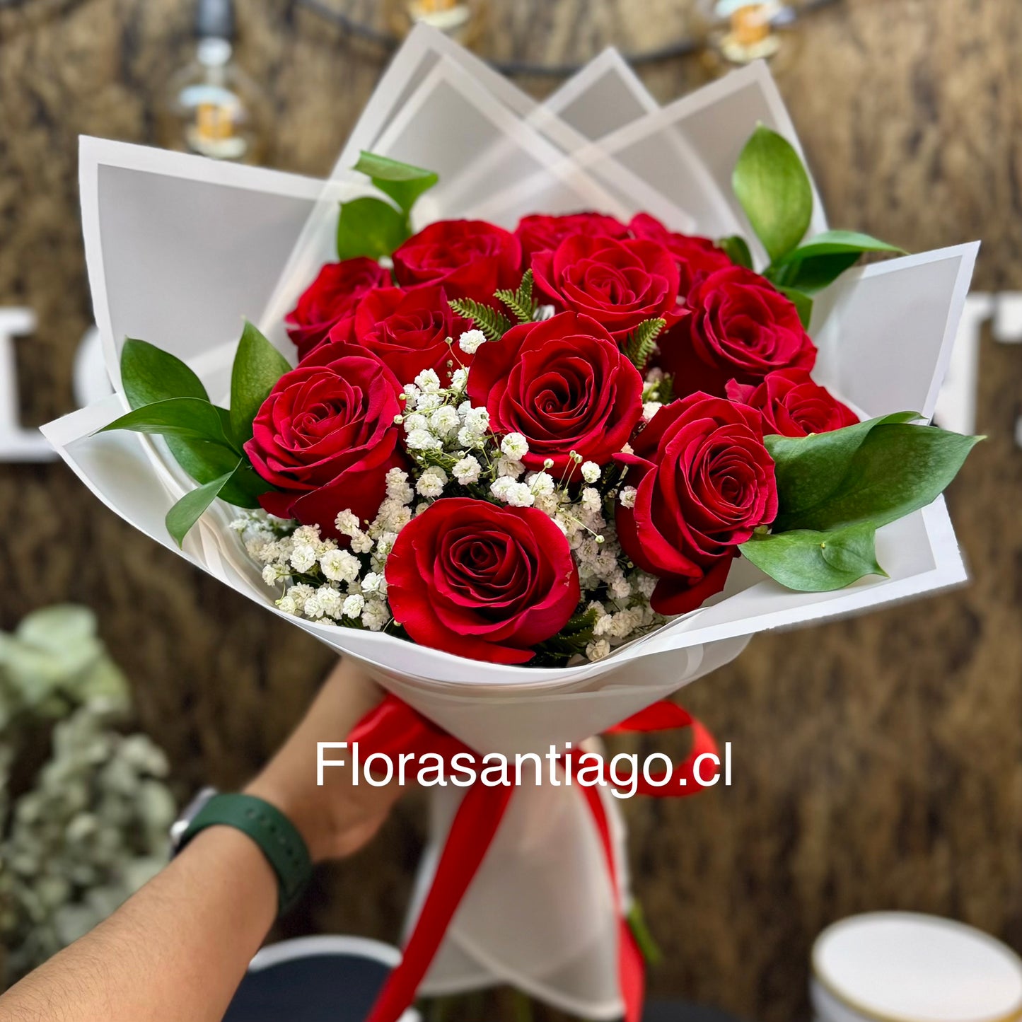 Ramo de 10 rosas rojas