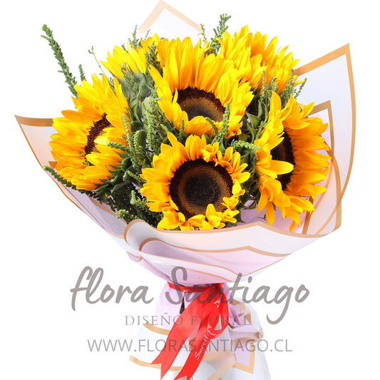 Ramo de 6 girasoles
