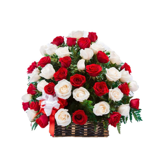 CANASTO ROMENCE DE 38 ROSAS