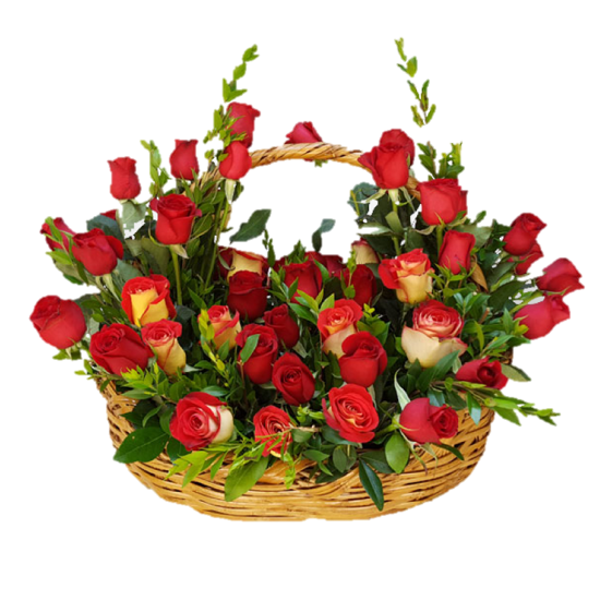CESTO DE 50 ROSAS