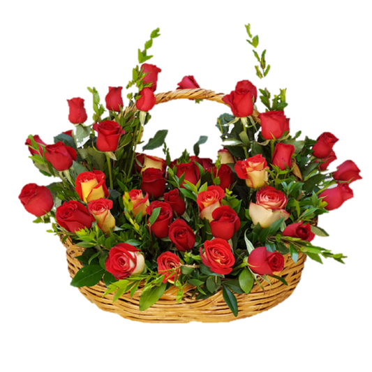 CESTO DE 50 ROSAS