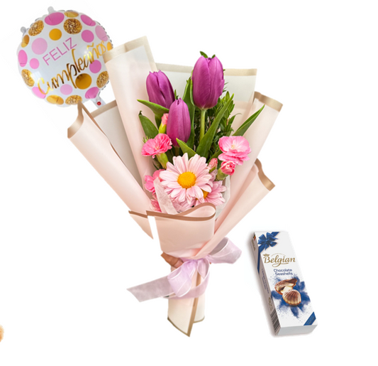 COMBO AMISTAD TULIPANES