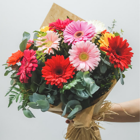 Ramo de 10 gerberas de colores