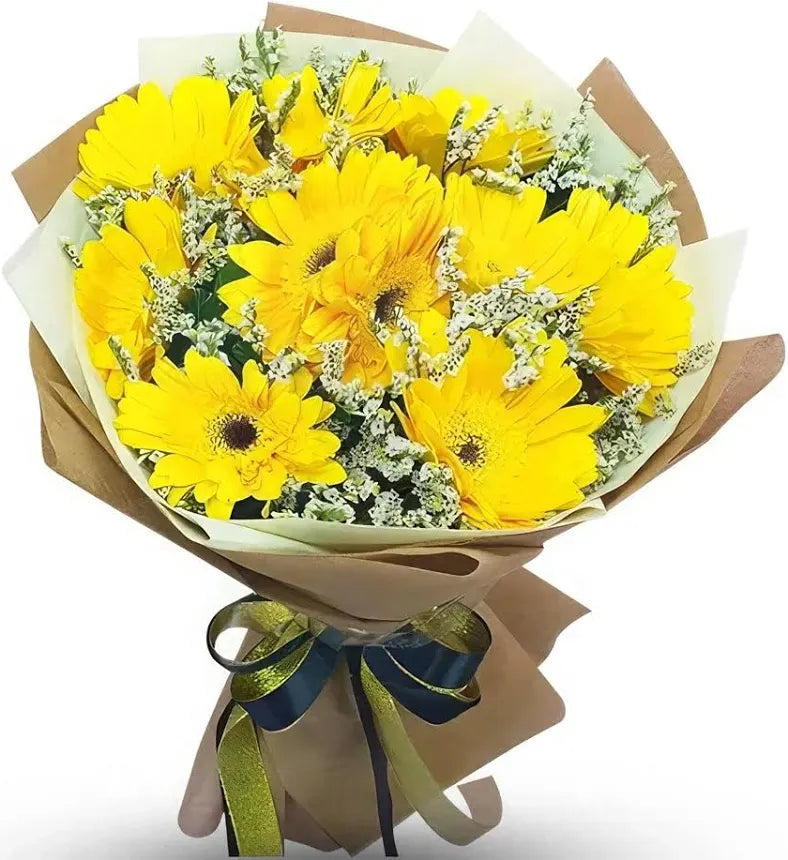 Ramo de gerberas amarillas
