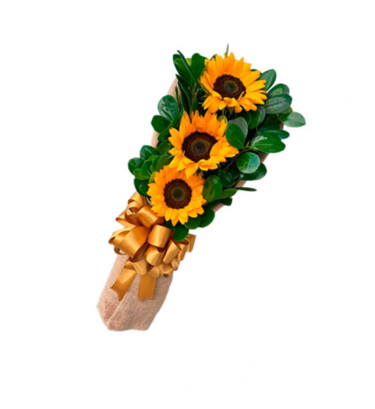 RAMO DE GIRASOLES EN ARPILLERA