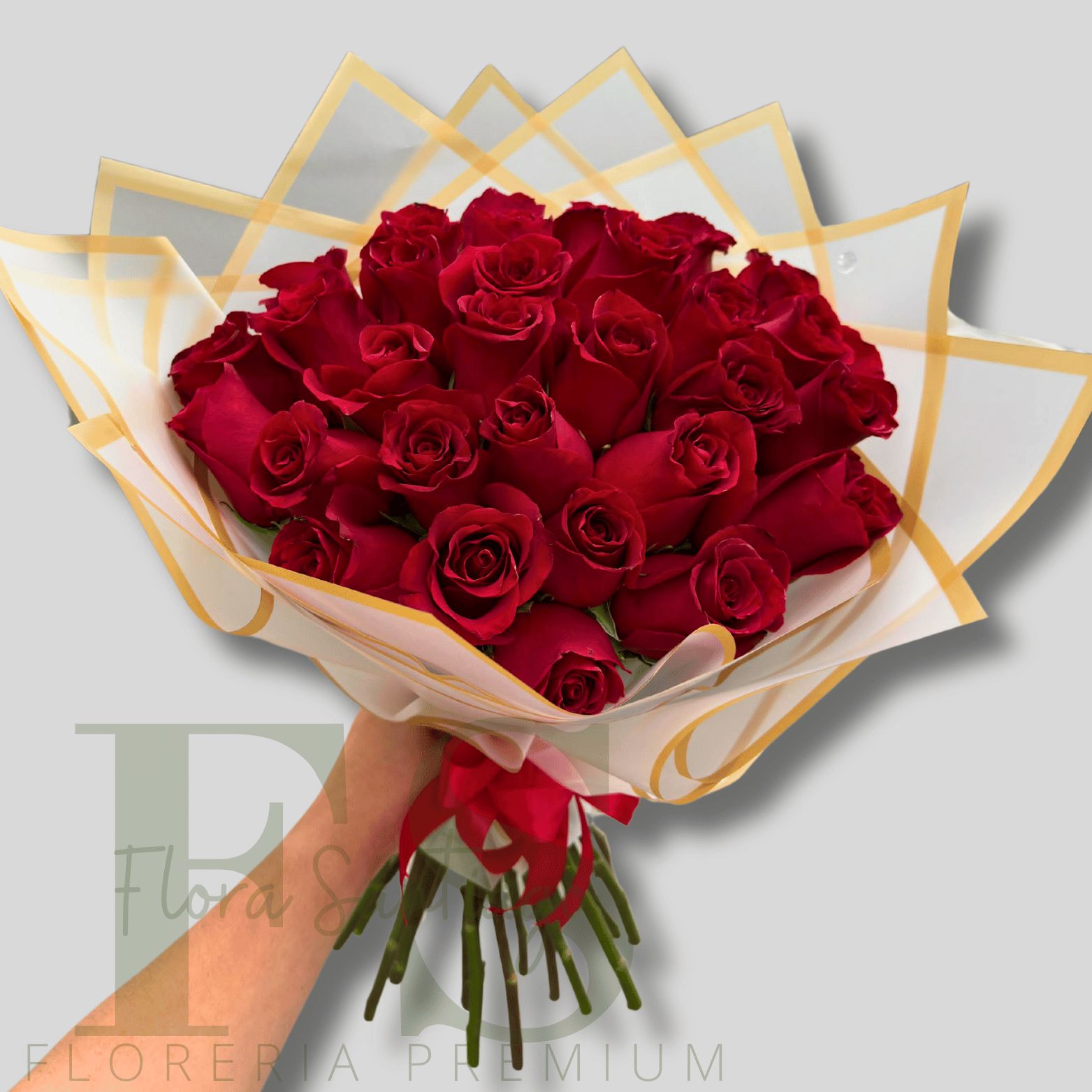 24 Ramo Ramo de 24 rosas rojas – Flores a domicilio
