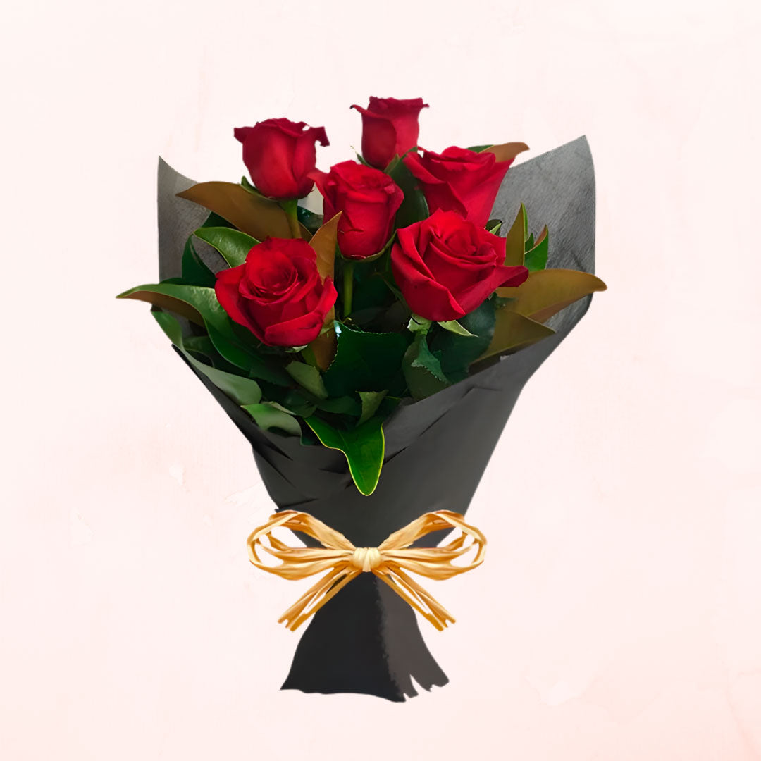 Ramo de 6 Rosas Rojas