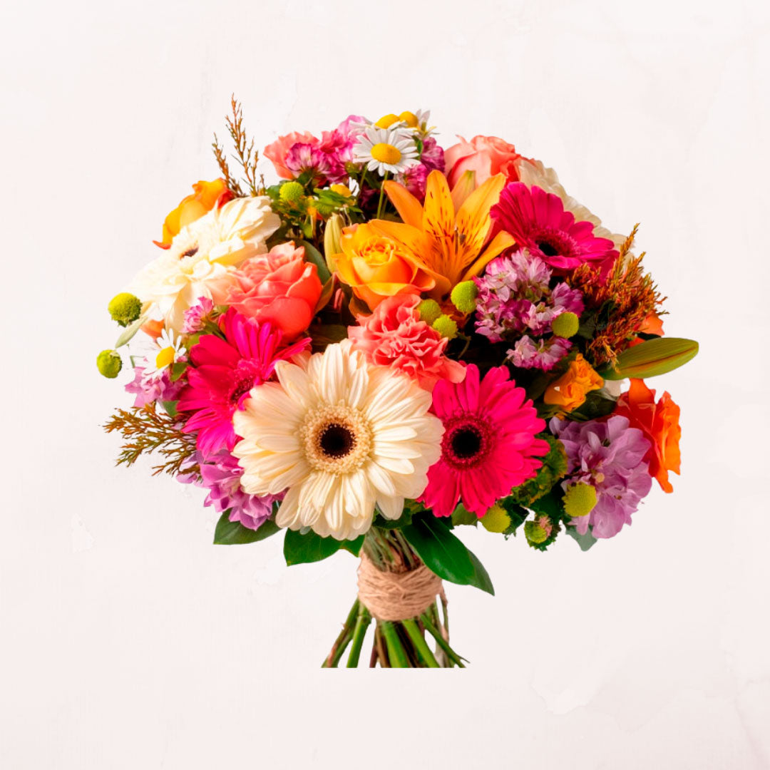 Ramo Primaveral de Gerberas y Lilium