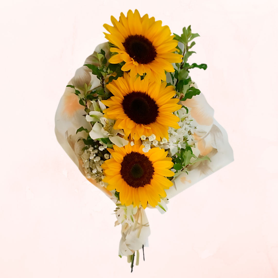 Ramo en Escala de 3 Girasoles