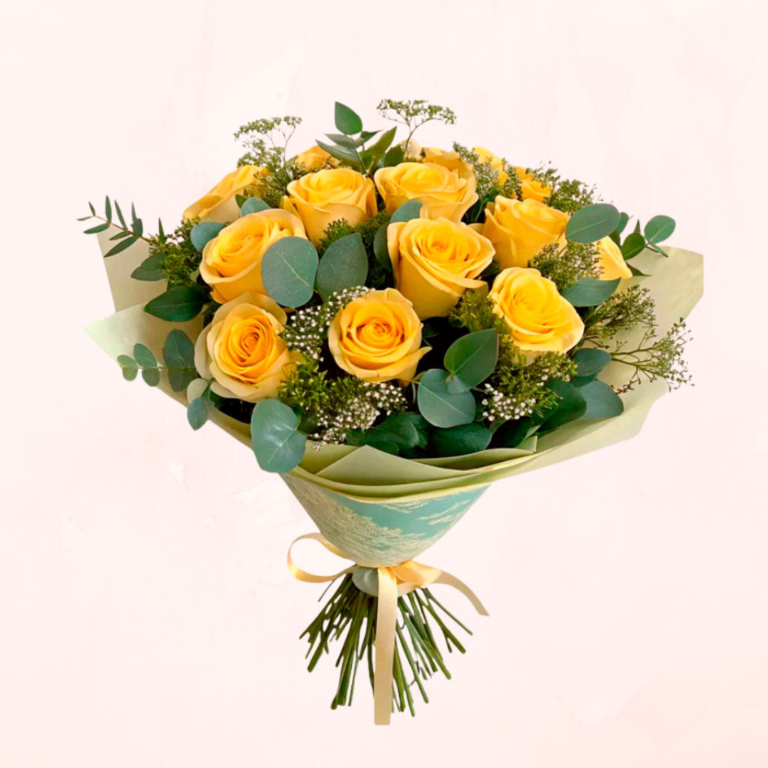 Ramo de 12 Rosas Amarillas